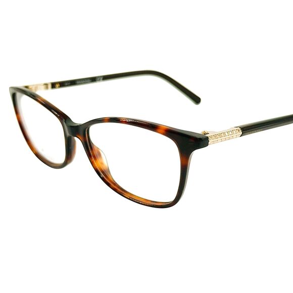Swarovski SK5239 Womens Plastic Eyeglass Frame 052 Dark Havana 51-15 main image 5